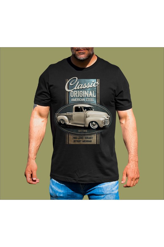 AMERICAN STEEL CHEVY PICKUP T-SHIRT