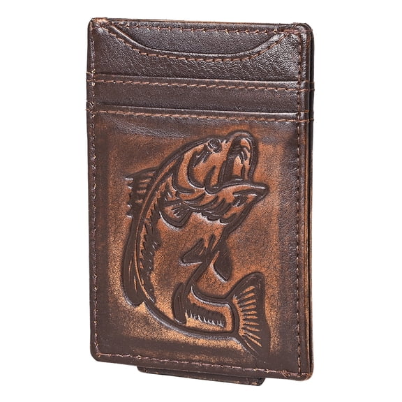 AMERICAN TANNER Genuine Leather Card Holder Wallet For Men & Women H4.1 X W3