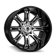 thumbnail image 1 of AMERICAN TRUXX BOMB-AT154 22X14 8X165.1 -76ET 125.2CB BLACK/MACHINED, 1 of 2