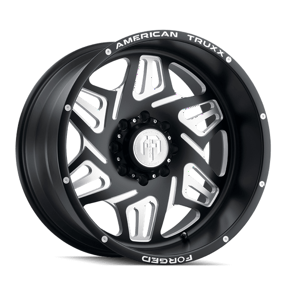 AMERICAN TRUXX FORGED ORION-ATF1908 22X12 8X165.1 -44ET 125.2CB MATTE BLACK/MILLED