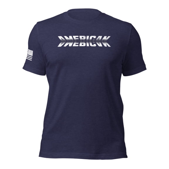 AMERICAN Unisex t-shirt copy (Heather Midnight Navy, S)