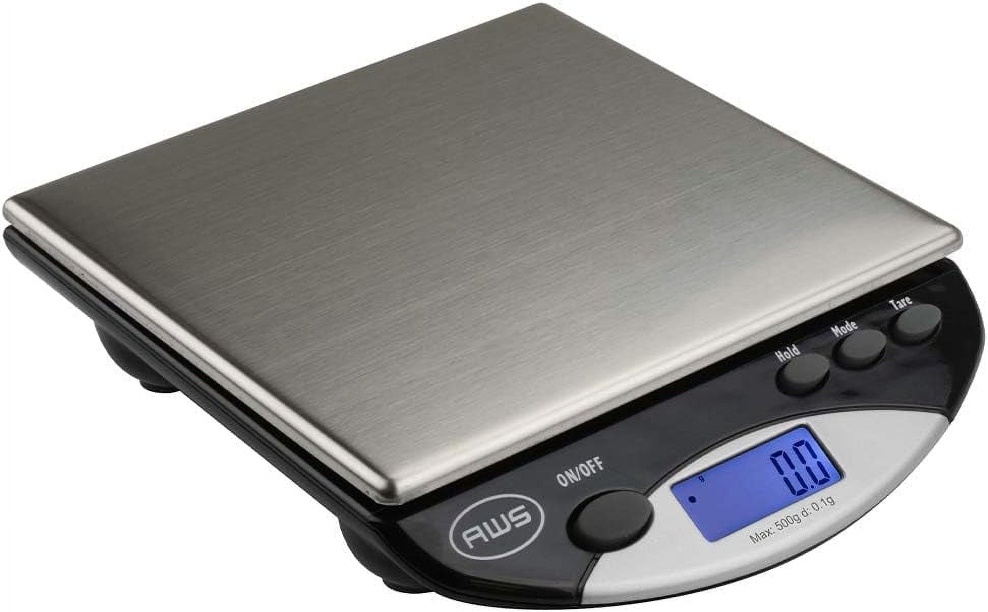 AMERICAN WEIGH SCALES Digital Kitchen Measuring Scale, Black 500g ...