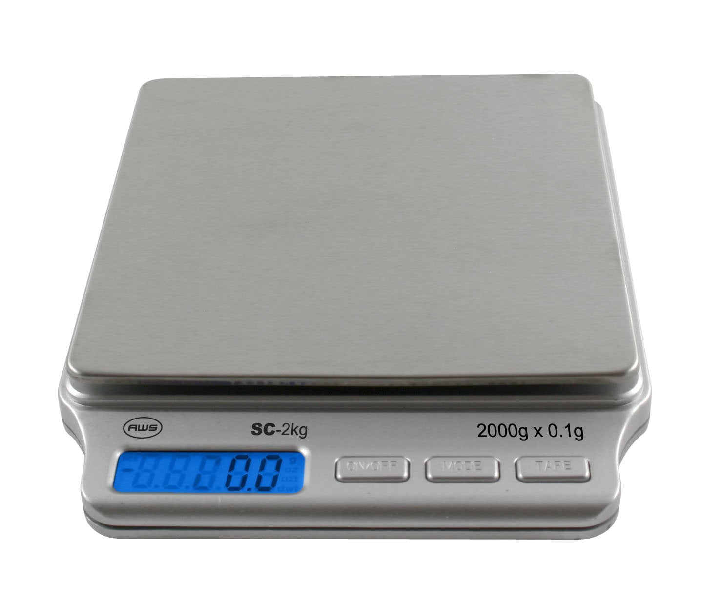 American Weigh Stainless Steel Digital Pocket Scale with LCD Display