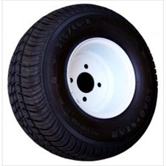 AMERICANA 3H290 215-60C 4 Hole Painted Tires, White Plain - 4 Lugs
