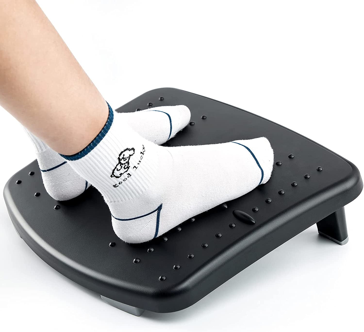 AMERIERGO Adjustable Footrest with 2 Heights Ergonomic Foot Stool for