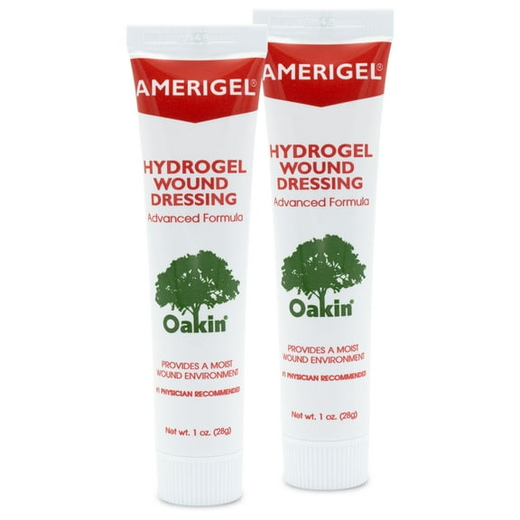 AMERIGEL Hydrogel Wound Dressing TWO PACK (1 oz. Tubes)  Ulcer Care | Wound Care | Topical Dressing | FSA/HSA Eligible