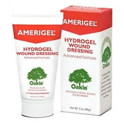 AMERIGEL Hydrogel Wound Dressing with Oakin 3 oz. Tube   Ulcer Care | Wound Care | First Aid | FSA/HSA Eligible