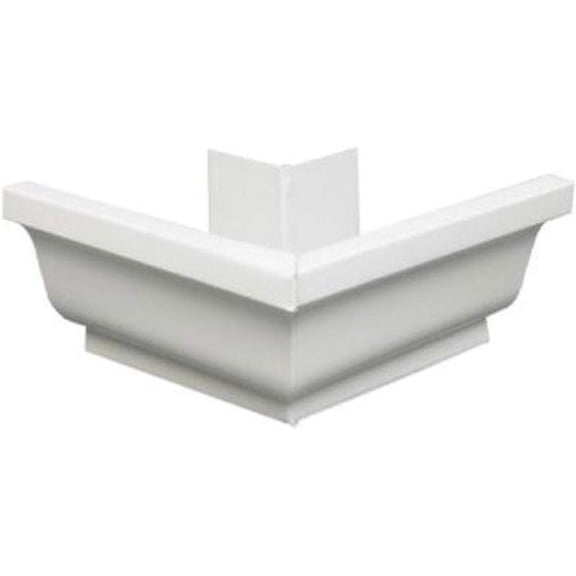 AMERIMAX HOME PRODUCTS 19202 4-Inch Galvanized Outside Mitre, White