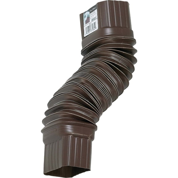 AMERIMAX HOME PRODUCTS 3708419 2x3 Flex Elbow, 3 Pack of Brown