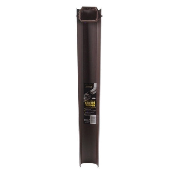 Amerimax Home Products Dripper Flipper Downspout Extension, Brown, 30 ...