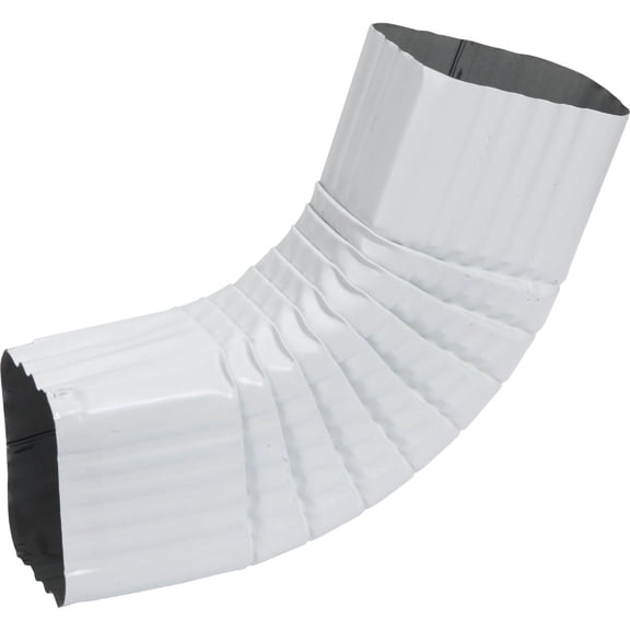 AMERIMAX Home Products 33065 2x3 Galvanized B Elbow, White