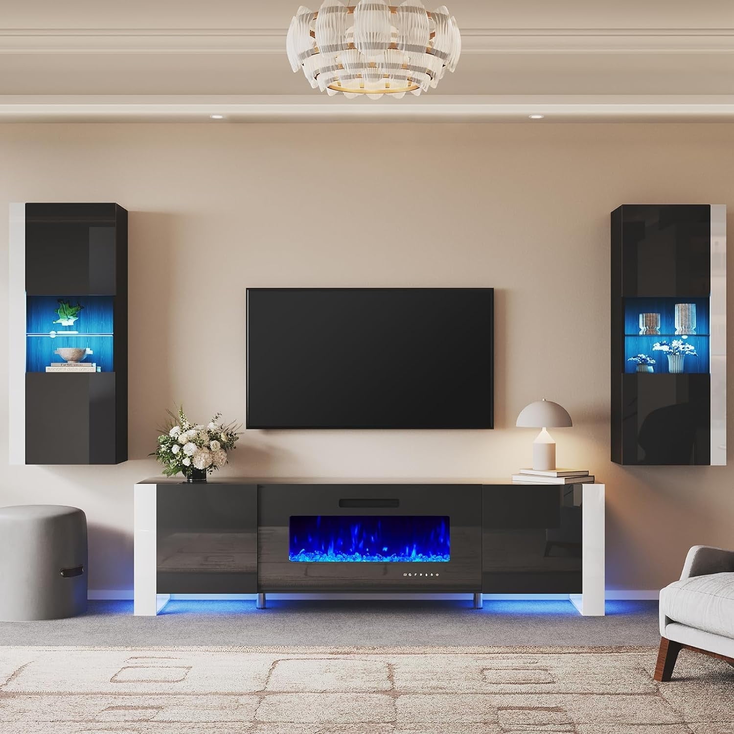 Wall unit entertainment center for 70 inch tv discount