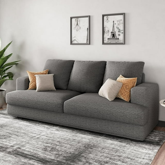 AMERLIFE Sofa, 3 Seater Comfy Couch Sofa Extra Deep Seated Oversized