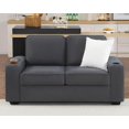 AMERLIFE Sofa, Comfy Couch Deep Seat Sofa, Modern Couch with Cup