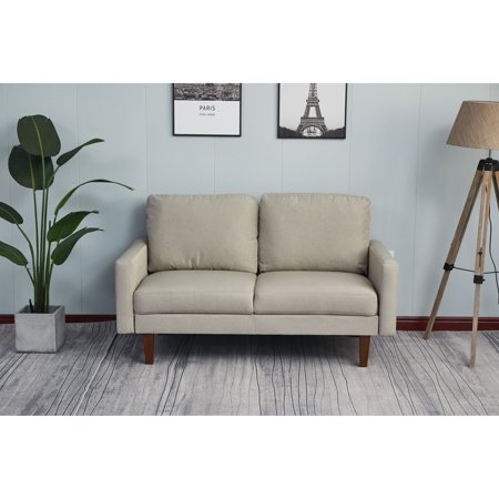 AMERROBIL Adelaide 58'' Square Arm Loveseat Beige