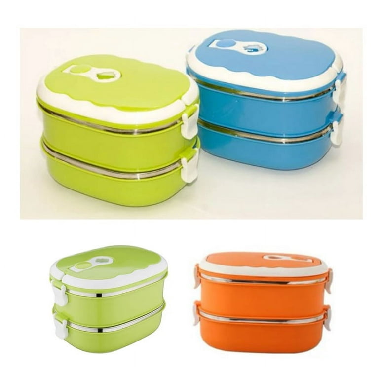 1/2/3/4 Layer Stainless Steel Insulated Bento Lunch Box Container Leak Proof