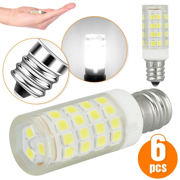 AMERTEER 6 Pack E12 LED Dimmable Candelabra Base E12 Bulbs 7W E12 Led Bulb 60W Equvilent 360 Degree Beam Angle T3/T4 Candelabra Base Corn Bulb, AC110-120V