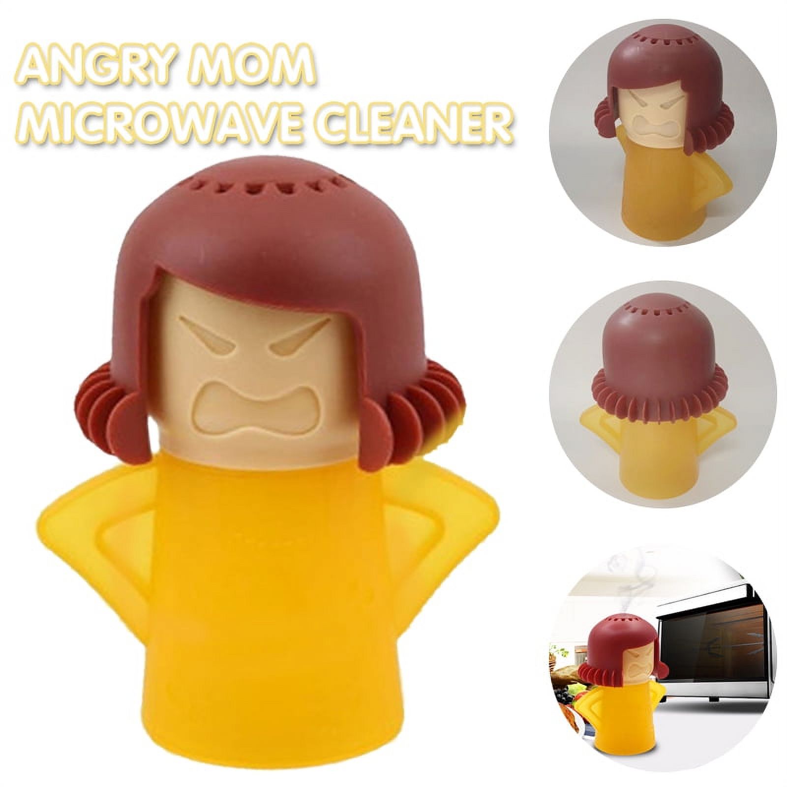 AMERTEER Angry Mom Microwave Cleaner Angry Mom Mad Creay Mama Microwave Oven Cleaner High
