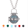 thumbnail image 1 of AMERTEER Aromatherapy Essential Oil Diffuser Necklace copper Locket Pendant, 1 of 6