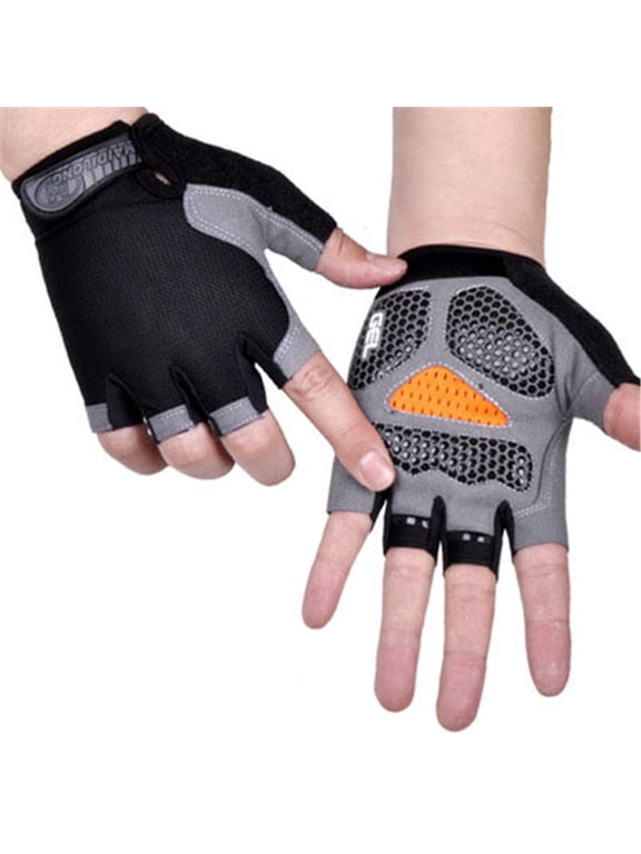 Cycling half Finger Mountain Bicycle Men Women Gel Pad Anti-slip Breathable Outdoor Sports Shock-absorbing Riding Biking Cycle Gloves
