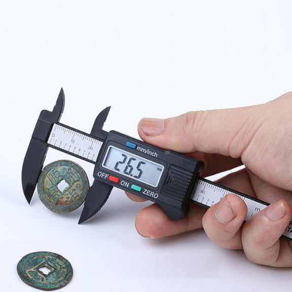 AMERTEER Digital Caliper, 0-6" Calipers Measuring Tool - Electronic Micrometer Caliper with Large LCD Screen, Electronic Vernier Caliper Auto-Off Feature, Inch/Metric Conversion