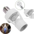 thumbnail image 1 of AMERTEER E27 Indoor Porch Infrared PIR Induction Lamp With Sensor 360° Screw Socket Hallway Motion Detection LED Light Energy Saving Bulb Holder For Indoor/Outdoor Garage Lighting, 1 of 6