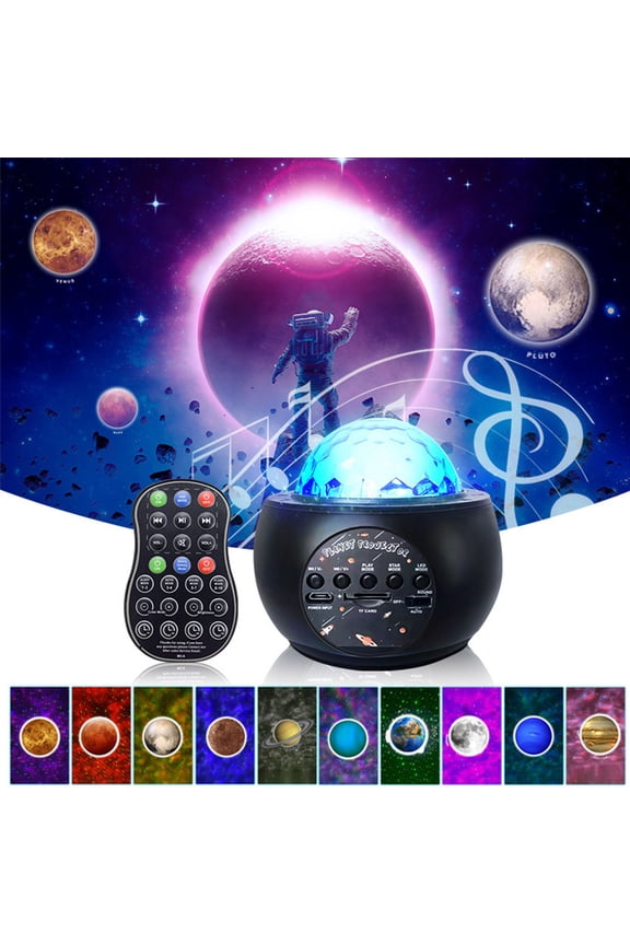 Galaxy Projector, Starry Projector Night Light, Galaxy Light Projector for Bedroom Room Decor, Night Light Projector with Bluetooth and Remote Control, Cool Star Projector with Timer for Kids