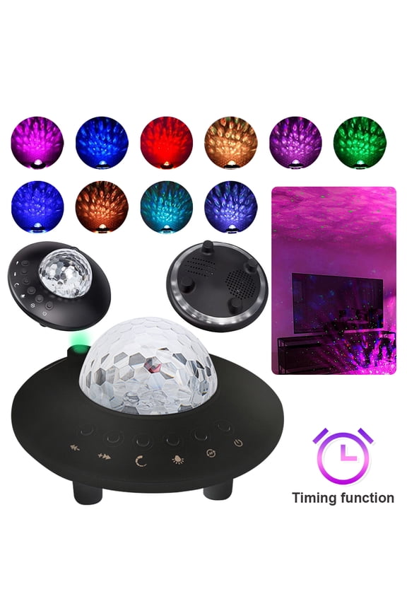 Star Projector Night Light Dimmable Galaxy Star Light Projector with Remote Control Bluetooth Music Speaker & Timing Function Ceiling Projector Night Light for Home Decoration