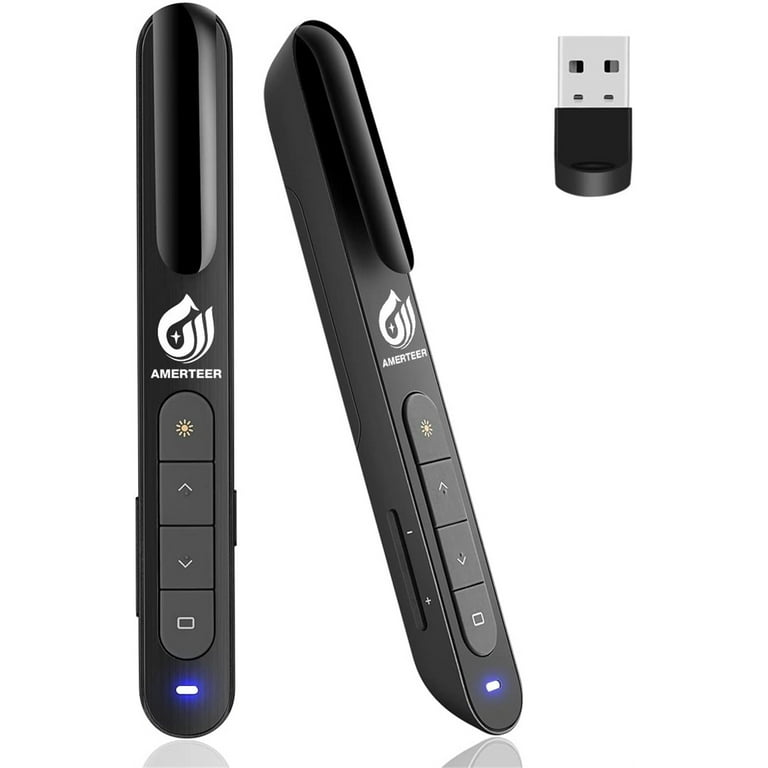 Wireless Presenter Remote Clicker, Laser Light Pointer for