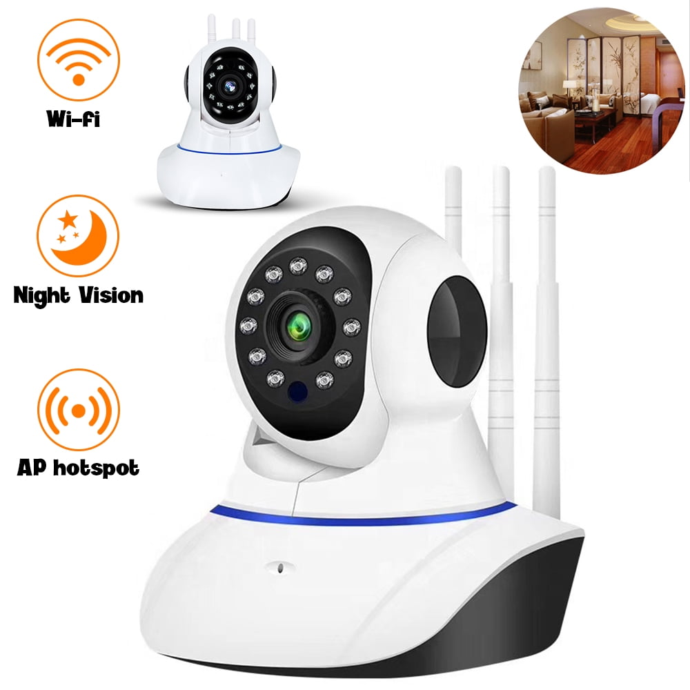 AMERTEER Wireless Security Camera 1080P Indoor Pan/Tilt WiFi Smart IP Camera Dome Surveillance System w/Night Vision,Motion Detection,2-Way Audio for Home,Business, Baby Monitor