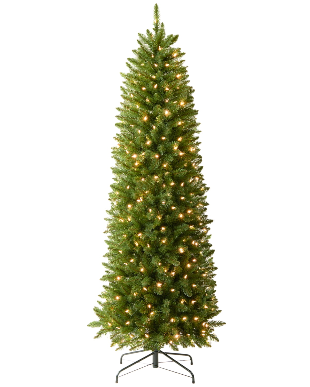 AMERZEST 6.5FT Prelit Slim Christmas Tree Premium Artificial Skinny
