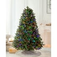 thumbnail image 1 of AMERZEST Pre-lit Artificial Christmas Tree, Premium Hinged Fraser Fir Christmas Tree 7ft with 550 Dual Color LED Lights, 1 of 5