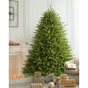 AMERZEST Premium Artificial Spruce Christmas Tree 7.5ft with Stand, Feel Real Unlit Hinged Spruce Full Xmas Tree No Lights