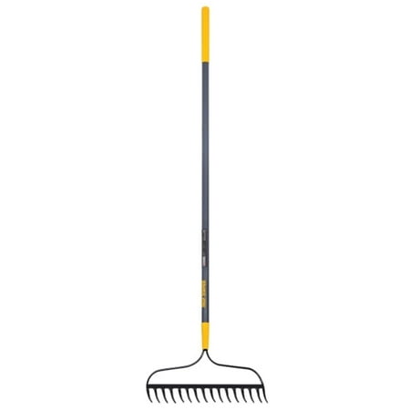 AMES 16 Tine Welded Bow Rake with Cushion End Grip on Fiberglass Handles (760-2811500)