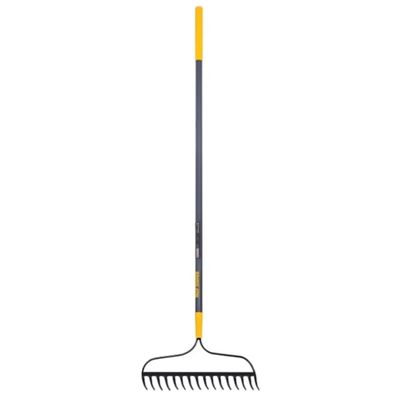 AMES 16 Tine Welded Bow Rake with Cushion End Grip on Fiberglass Handles (760-2811500)