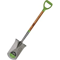 AMES 2593800 Garden Spade, 8-1/4 in W Blade, 12-1/4 in L Blade, Hardwood Handle