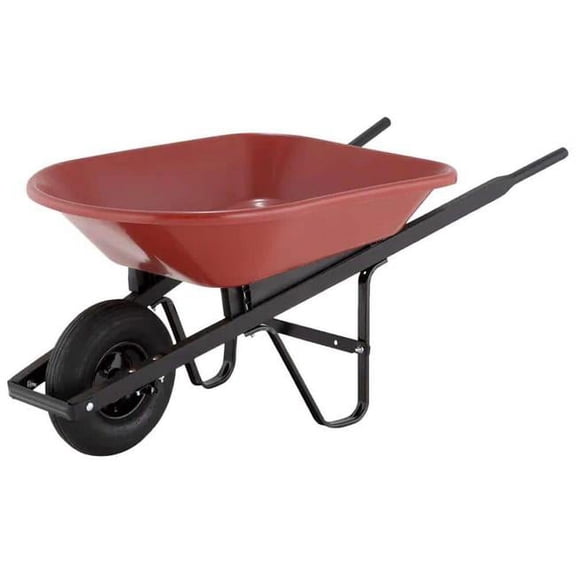 AMES 4 cu. ft. Poly Wheelbarrow - Pack of 24
