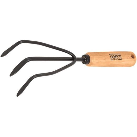 AMES-True Temper 2446300 Hand Cultivator with Wood Handle