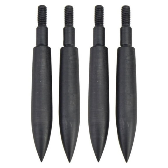 AMEYXGS 12Pcs Shooting Arrows 350 Grain Black Iron Arrow Thread Replaceable Archery Accessories