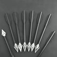 thumbnail image 1 of AMEYXGS (12pcs Black)Aluminum Arrows 6mm Arrows Non-Removable for Outdoor Practice Game, 1 of 5