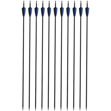AMEYXGS Fiberglass Archery Arrows - 31.5" Length, 900 Spine, For Recurve/Longbow Under 20lbs