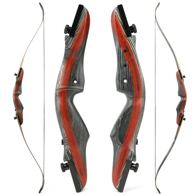 AMEYXGS 62" American Hunting Recurve Bow for Adult Beginners, RH, 2050 lbs at 28" Draw Length