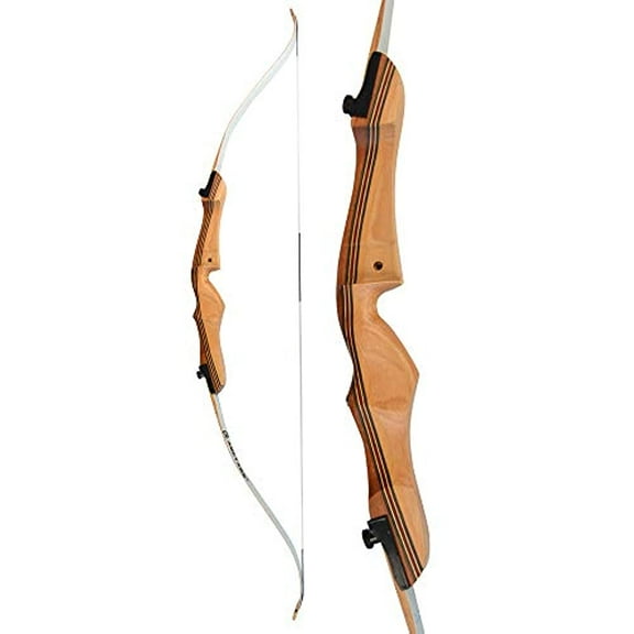 AMEYXGS 68 Inch Recurve Bow and Arrow Set Archery Hunting Bow Takedown Longbow Kit 16-38lbs Right Handed Wooden Riser for Shooting Practice Competition