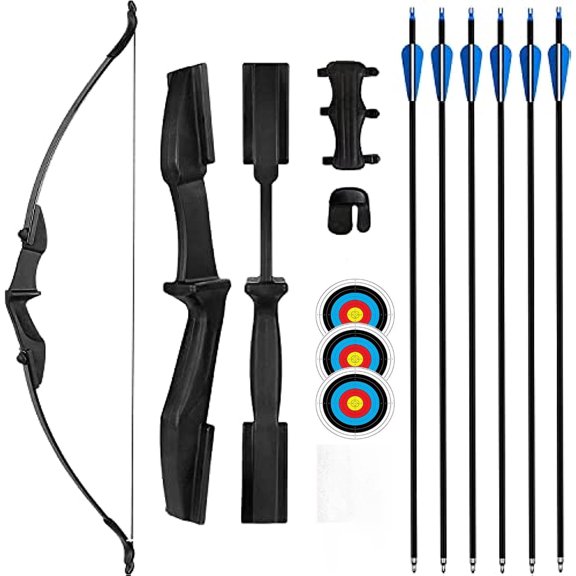 AMEYXGS Archery 40LBS Recurve Bows Set Outdoor Target Practice for Adults Left and Right Hands