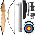 thumbnail image 1 of AMEYXGS Archery Takedown Recurve Bow and Arrow Set Hunting Target Adults 30-40 Lbs, 1 of 5