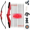 thumbnail image 1 of AMEYXGS Archery Takedown Recurve Bow and Arrow Set Left/Rght Hand Longbow Kit Beginner, 1 of 7