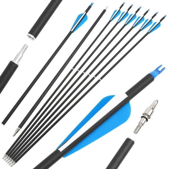 AMEYXGS Fishing Slingshot 20cm Archery Bowstring (Black)