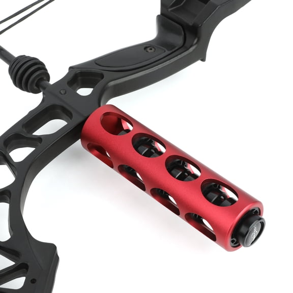 AMEYXGSred)Archery Dampener 6" Compound Bow Stabilizer Balance Bar Rod