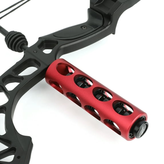 AMEYXGSred)Archery Dampener 6" Compound Bow Stabilizer Balance Bar Rod