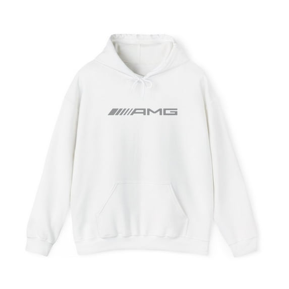 AMG Luxury Racing Hoodie Sweatshirt Pocket Automotive Motorsport Many Colors - White / L